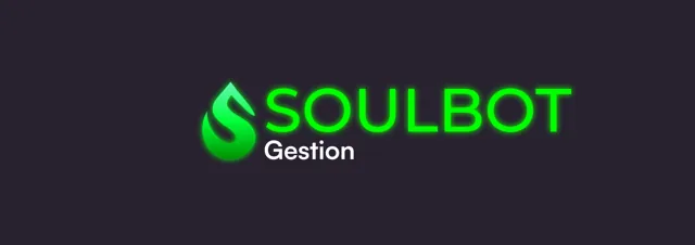 Soulbot Gestion en vert sur fond sombre